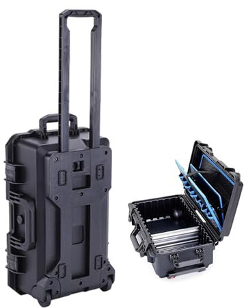 KHZKHC Chariot À Outils Roulant À 3 Niveaux, Ensemble De Boîtes À Outils Séparées, avec roulettes, Rangement Mobile, Durable, Coffre À Outils Vertical Roulant pour Garage Ou Atelier
