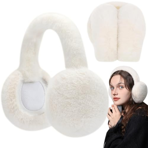 Brateuanoii Warme Earmuffs, Winter Ohrenwärmer, Faltbare Ohrenschützer, Outdoor Bequem Ohrwärmer, Plüsch Ohrenschützer, Warmes Und Kältebeständiges Zubehör, Outdoor-Ohrenschützer Für Damen Herren