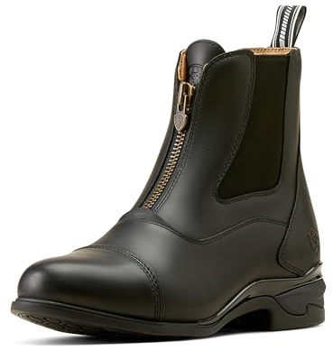 ARIAT Women's Devon Zip Paddock Boot, Black, 8