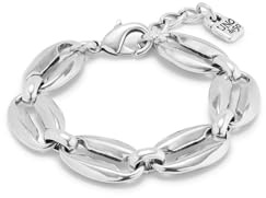 UNO de 50 - Pulsera Colección Thankful para Mujer, Plata 925, Color Plata, Talla M, Fabricado en España