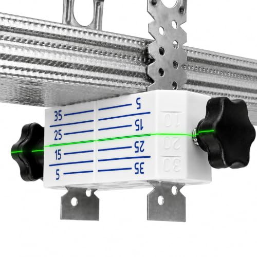 Decken Nivellierhalter CD60 für Trockenbau – Präzises Montagewerkzeug für abgehängte Decken | Laser-Ausrichtung für ES-Hänger & CD60 Profile | Schnellmontage Gipskarton