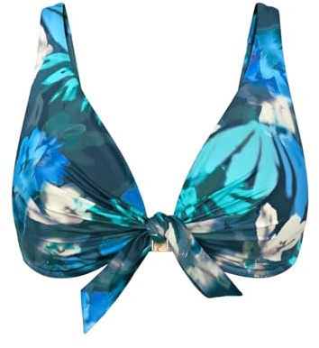 Triumph Summer Fleur W, Bikini Top Damen, Mehrfarbig (Turquoise - Dark Combination), 42