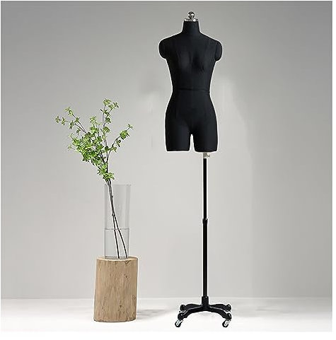 Weibliche Schneiderpuppe, weibliche Schaufensterpuppe, Kleiderkörperform, Halbkörper, geteiltes Bein, Schaufensterpuppentorso mit verstellbarem, beweglichem Universalrad