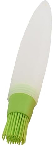 Botella dispensadora de aceite con cepillo,cepillo para botella de aceite,Dispensador de almacenamiento de aceite de oliva con cepillo de silicona - Almacenamiento de aceite de oliva portátil y