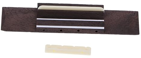 ifundom Gitarrenbrücke Hochwertiger Sattel Und Steg Aus Zubehör Für Akustische Folk-gitarre Optimiert Klangklarheit Und Sustain Ersatzteile Für Musiker