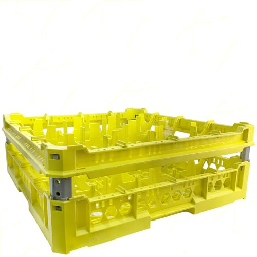 Sicignano | Cesta per Lavaggio Bicchieri, Plastica Alimentare, Impilabili, Resistenti fino a +95°C, Ideali per Lavaggio Asciugatura Stoccaggio - Misura 500x500 mm (4X4, KIT 3)