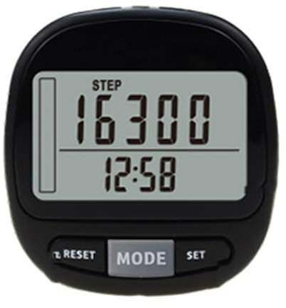 Qaonsciug Podomètre numérique avec écran LCD, podomètre, podomètre, compteur de marche, compteur, ceinture et équipement de fitness