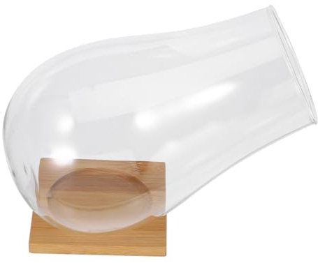 DECOMELODY 1satz Terrarium Für Sukkulenten Dekorative Pflanzenbehälter Mit Bambusmatte Für Zuhause Schreibtisch Und Indoor Garten