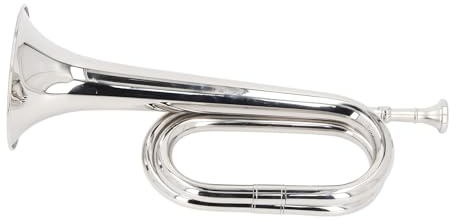 Bugle C Key Silber Messing Militär Trompete Klarer Sound Präzise Tonhöhe Leicht für Orchestermarschbande zu Spielen