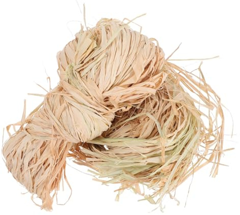 Veemoon Rafia Natural de Calidad para Envoltorios de Obsequio Manualidades y Decoración de Flores Floristería Eventos Navideños y Cumpleaños Cordel de Rafia Natural Cinta para Bricolaje