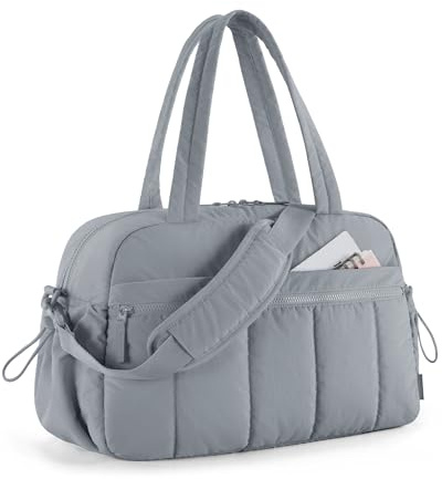 BAGSMART Bolsa de deporte para mujer, bolsa de viaje de 24 l, impermeable, bolsa de viaje, equipaje de mano, gimnasio, clínica, bolsa de hospital, bolsa de hospital con PVC para fitness, natación