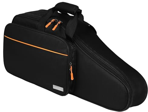 FRCOLOR Saxophontasche aus Oxford Stoff mit Doppelten Schultergurten und Stoßfestem Design Robuster Rucksack für Altsaxophon für Schule und Ausflüge