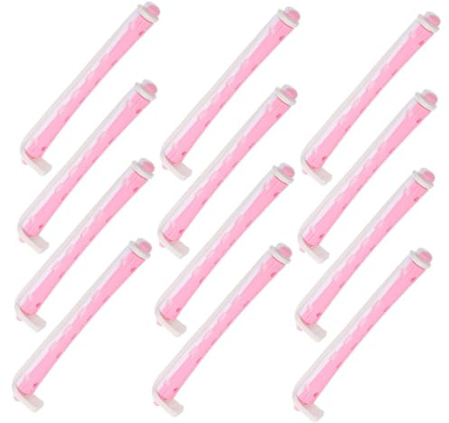 ETHZZLE 24pcs Plastic Hair Perm Rods and Curlers for Women Flexible Hair Rollers Cold Wave Styling Tools for Curling and