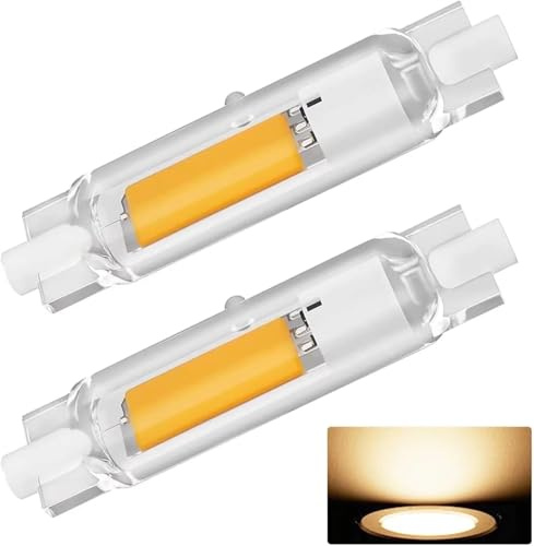 FDHVCB Ampoule LED R7s 78mm Dimmable - 20W R7s LED Double Extrémité Lampe Linéaire Équivalent 200W J78 Ampoules Halogène, Blanc Chaud 3000K 2000LM, Éclairage 360° Sans Scintillement - Lot de 2