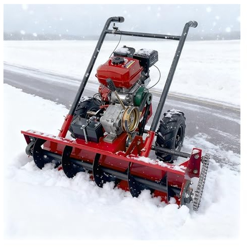 Máquina Quitanieves En Espiral Autopropulsada For Limpieza De Nieve Y Lanzamiento(170 Gasoline Engine)