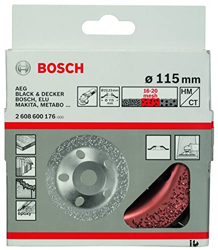 Bosch Professional 1x Carbide Topfscheibe (Mittel, Flach, Ø 115 mm, M14, Zubehör Winkelschleifer)