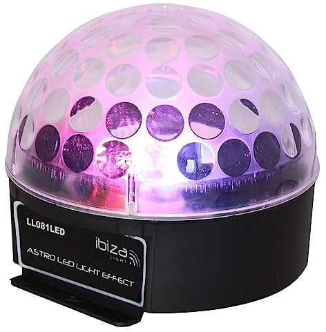 Ibiza LL081LED Projecteur à effets Noir