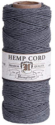 Hemptique HS20CO - GRY - Cordel para jardinería, Color Gris