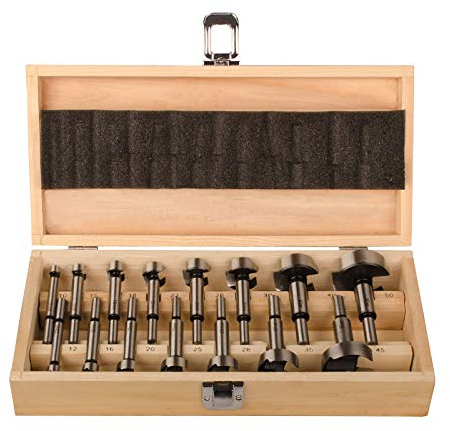 Projahn Maschinen Forstnerbohrer Kassette ECO 15-teilig (Bohrer 10-50 mm, Bohrerset) 33002-1