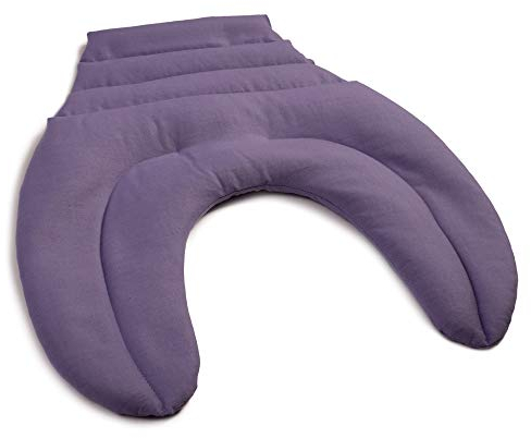 Nackenhörnchen mit Rückenteil - flieder - Traubenkernkissen - Nackenkissen - Rücken Wärmekissen