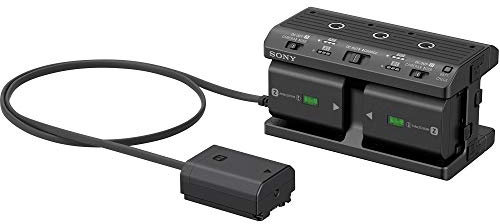 Sony NPA-MQZ1K (Vierfachladegerät für Akkus Z und W-Serie, inkl. 2 Z-Akkus NP-FZ100) passend für Alpha Kameras