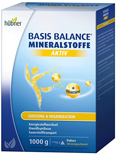 hübner® Multi-Mineral Aktiv-Komplex Pulver | basische Mineralstoffe & Vitamine für Sport & Alltag | unterstützt Regeneration & Säure-Basen-Haushalt | vegan & laktosefrei | Zitronengeschmack | 1000 g
