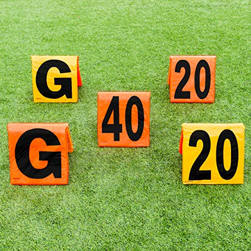 FORZA American Football Tag/Nacht Seitenlinien Markierungen (5er-Set)