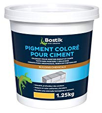Bostik Colorant Pigment Coloré pour Ciment, Mortier, Enduit et Chape Jaune - 1,25kg -
