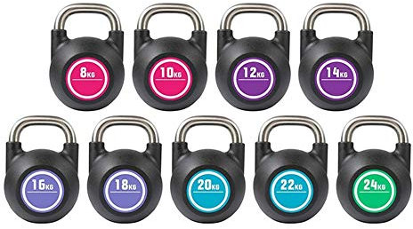 Kettlebells AGYH Competitive, Stahl, Gebraucht for Männer Und Frauen Krafttraining Core Training Muskeltraining, 8kg/10kg/12kg/14kg/16kg/18kg/20kg/22kg/24kg (Size : 14kg/30.8lb)