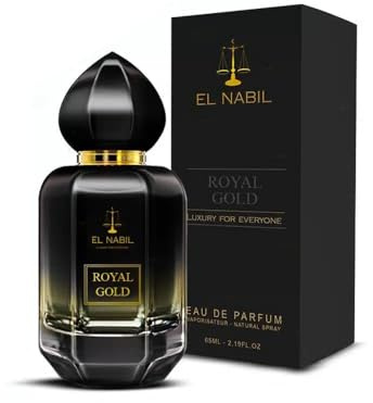 Business Square BS – Parfum ROYAL GOLD 65 ml El Nabil Notes de Vanille, Jasmin, Rose, Ambre Gris – Eau de Parfum Musc Parfum Gourmand Sucré Vanillé pour Femme & Homme – Luxury Perfume