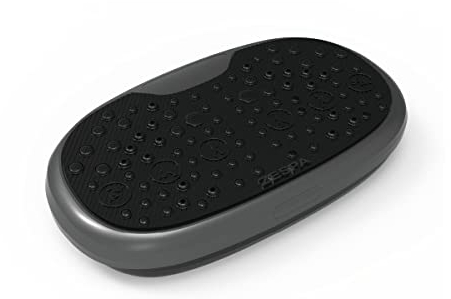 Orange Gym, Relax Body Vibration Plate - Fitness-Vibrationsplatte für zu Hause - 5 Trainingsprogramme in 120 Geschwindigkeiten - Ganzkörper Trainingsgerät Inkl. Fernbedienung in 2 Widerstandsbänder