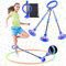 Swing Wheel mit Lichtrad,Kinder Blinkender Springring,Blinkt Schaukelball Sportspielzeug,Faltbarer Flash Jumping Ball Kinder,Springball für Kinder,Blinkender Sprungball,Skip Ball Kinder,Skip It