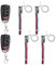 QIACHIP 433MHz Mini Empfänger Relais Module mit 2 Sendern Drahtloser Fernbedienung Funkschalter DC 5V 3.7V 12V 24V 2A Funkmodul Potentialfrei Controller rf Lichtschalter-Set