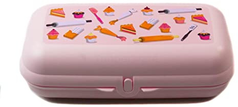 Tupperware to Go Maxi-Twin rosa Backen Brotdose Box Lunchbox Behälter Maxitwin