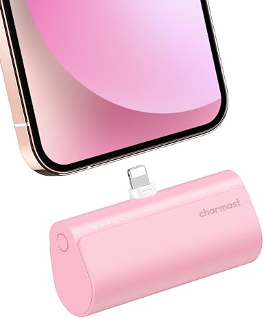 Charmast 5000mAh Mini Power Bank,20W PD Quick Charge Battery Pack Portable Charger Pack Compatible with iPhone 14/13 Pro,Pro Max,12,12 Pro,12 Pro Max,11 Pro,XR,X,8,7,6 Plus,Airpods Pro etc.