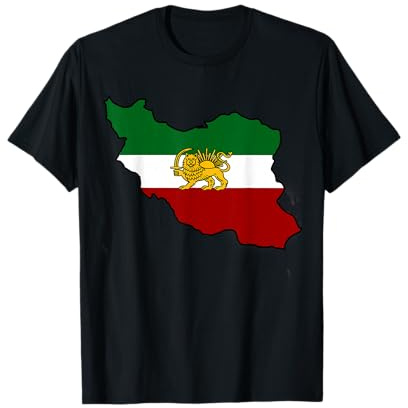 Iran flag with lion tshirt T-Shirt