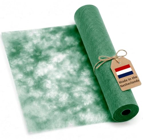 DecoHomeTextil Deco Himmel Vlies Tischläufer Dunkelgrün 30cm x 25m | Tischband Dekoration Dekor