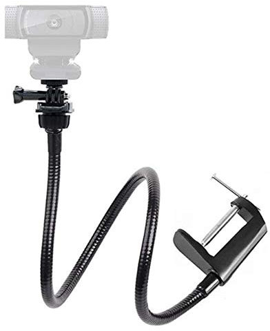 Kamera Halterung mit Verbesserter Schreibtisch Backen Klemme Flexibler Schwanen Hals StäNder für Webcam 4K C925E C922X C922