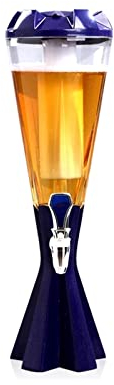 Dispensador de Torre de Cerveza Dispensador de bebidas con torre de cerveza de 3 litros con tubo de hielo y luces LED Dispensador de cerveza for fiestas en la cocina Torre Cerveza/Dispensador Bebidas
