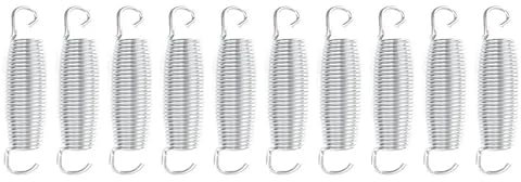 BUUNHI Trampolinzubehör Trampolinfedern, Federn, Trampolin-Kit Nr. 70, Teile aus Kohlenstoffstahl Trampolin Ersatzteile(9cm)