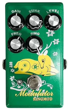 Junterone Ringmod Electric Guitar Effect Pedal, Multi-Modulation Pedal, Ring Modulator Effect Pedal, Guitar Pedal Accessories