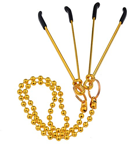 Pinces à Mamelons Réglables Anneaux sans Perçage Collier Métallique pour Femmes SM Stimulation de Mamelon Alternative Jouets BDSM Jouets Sexuels pour Adultes & Jeux pour Couples Cadeaux