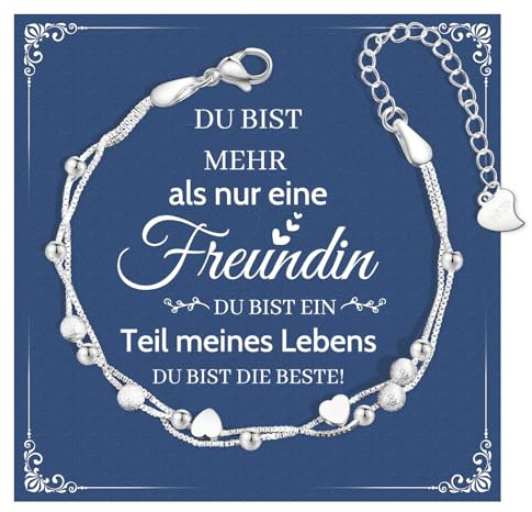 CheersLife Freundschaftsarmbänder, Beste Freundin Geschenke | Geschenk Freundin Stern Herz Kleeblatt Schmetterlinge Armband Damen Schwestern - Geburtstagsgeschenk Weihnachten Valentinstag