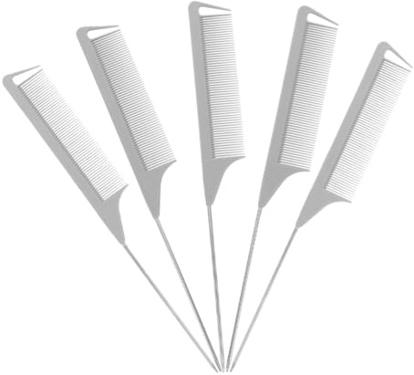 OFFIGAM 5pezzi Pettine Per Sfoltire i Pettine Per Tagliare i Per Scolpire Vento Per Mèches Per Cotonare e Cotonare