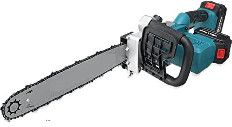 Motosierra eléctrica de 16 pulgadas y 30000mAh, 588VF, 2 uds., batería de iones de litio, cortador de madera recargable sin escobillas for batería de 18V para profesionales y aficionados al bricolaje