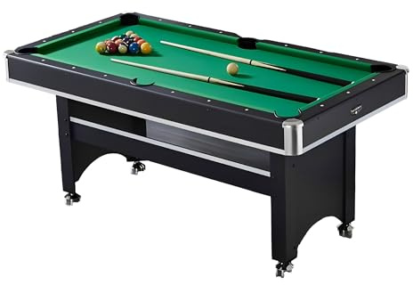 XULOEGYUNE Folding pool table, one table with three uses, space-saving pool table, suitable for home and game room,
