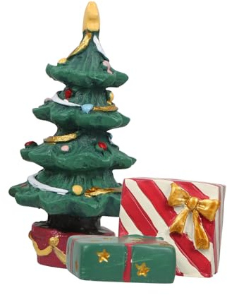 LOLIPPYY Aquarium-Weihnachtsbaum-Dekoration Mini-kunstharz-bastelarbeiten für Aquarien Weihnachts-aquariumdekoration Landschaftsdekoration