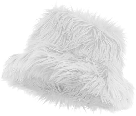 W WIDMANN MILANO Party Fashion - Chapeau de pêcheur en peluche, chapeau de pêcheur moelleux, accessoire pour festivals, carnaval, soirées à thème