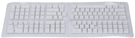 Ausla Capuchons de Touches Coréens 132 Touches, Matériau ABS, Remplacement de de Hauteur OEM pour Claviers Mécaniques Comprenant des Modèles de 61 à 108 (White)