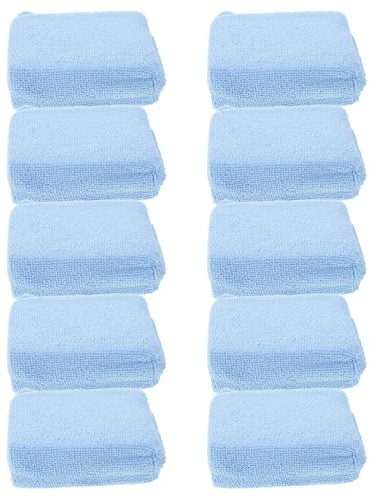 WEKADRIN Tamponi Applicatori per Lucidatura Auto in Microfibra Set da 10 Pezzi Rettangolari 12X8X3 CM Applicatori di Cera Riutilizzabili per Pulizia Vetri e Dettagli Auto per Lucidatura
